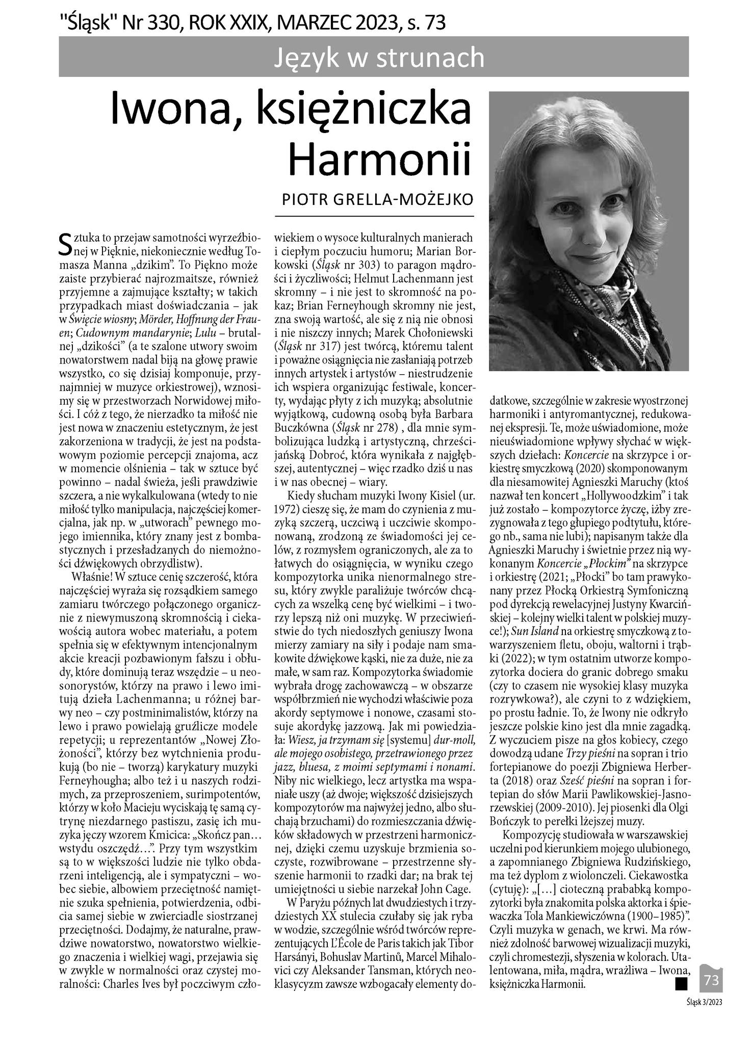 Artykuł w Magazynie Slask